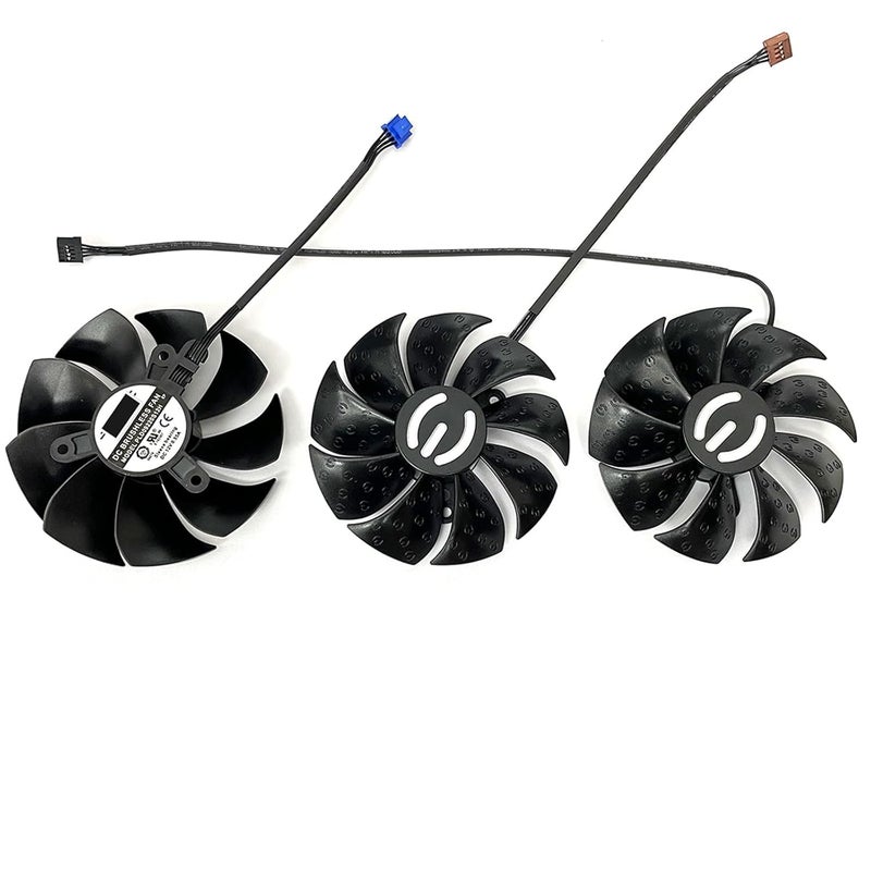 LTANDBR 87MM PLD09220S12H RTX3080 RTX3070 Graphics Card Fan Replacement for EVGA GeForce RTX 3070 3080 TI 3090 FTW3 Cooler Fan (Black 3-Fan) - Image 5